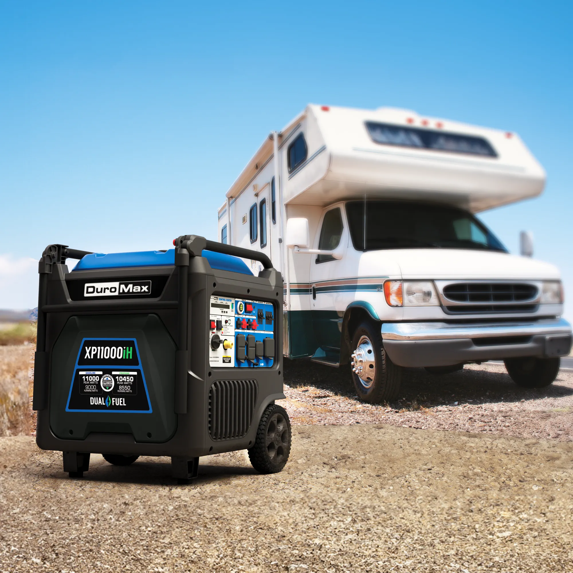 11,000 Watt Portable Dual Fuel Inverter Generator w/ CO Alert