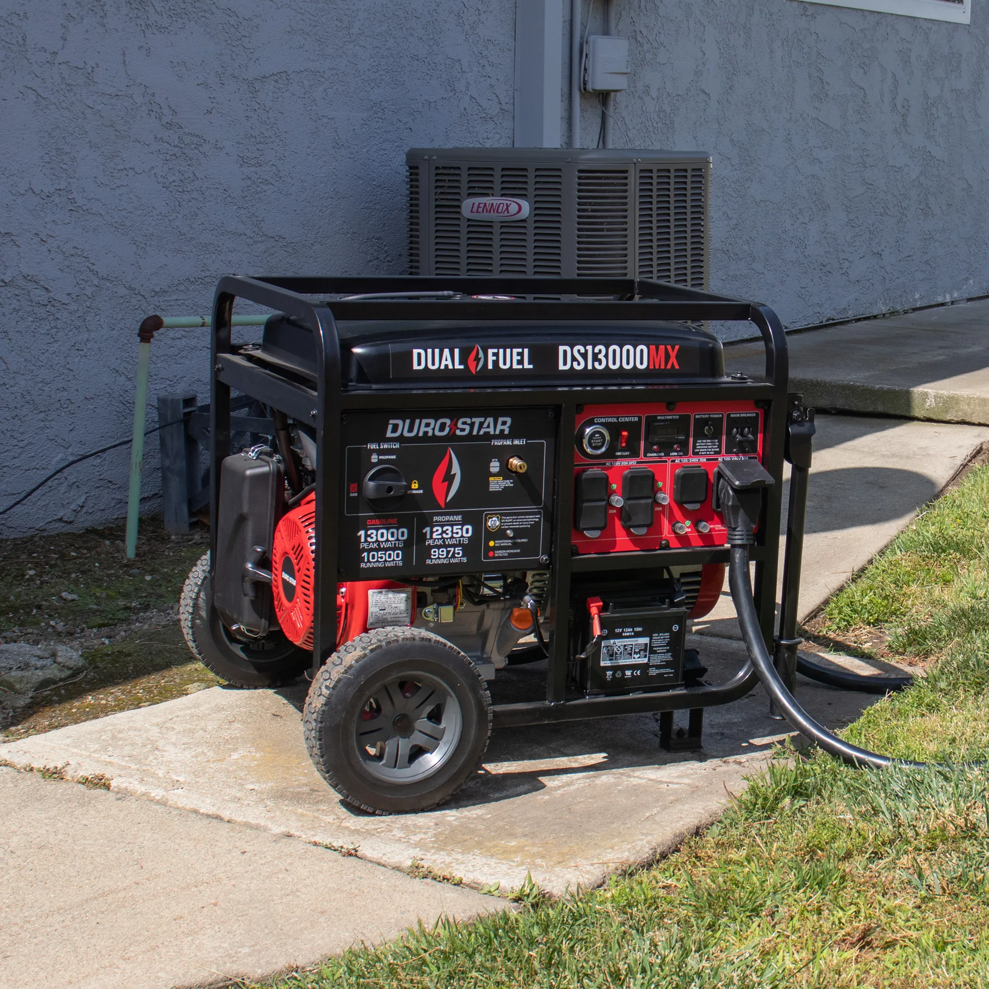 13,000 Watt Dual Fuel Portable Generator w/ CO Alert