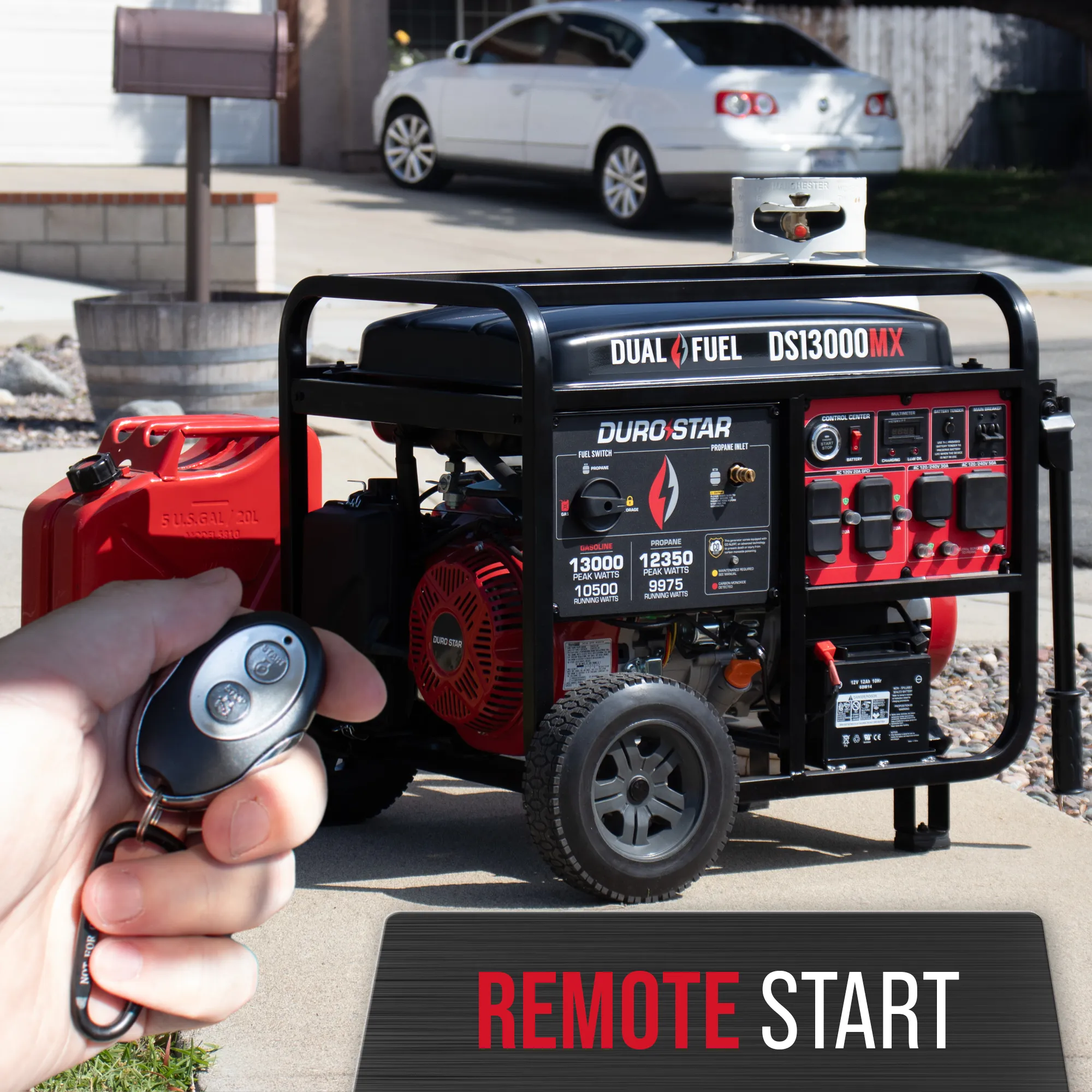 13,000 Watt Dual Fuel Portable Generator w/ CO Alert