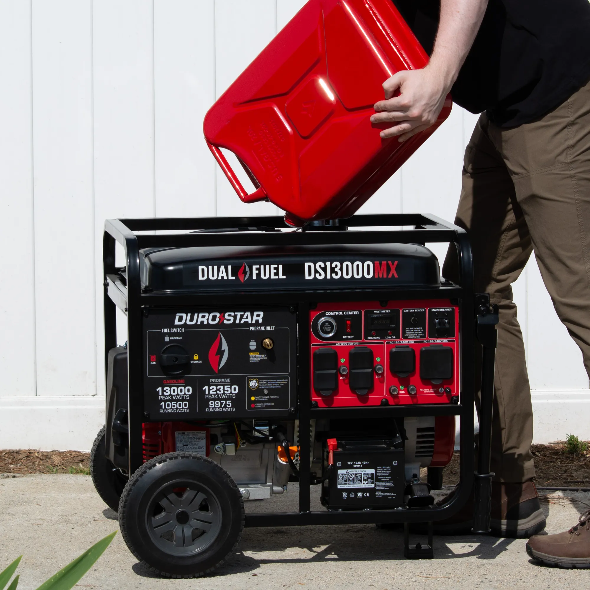 13,000 Watt Dual Fuel Portable Generator w/ CO Alert