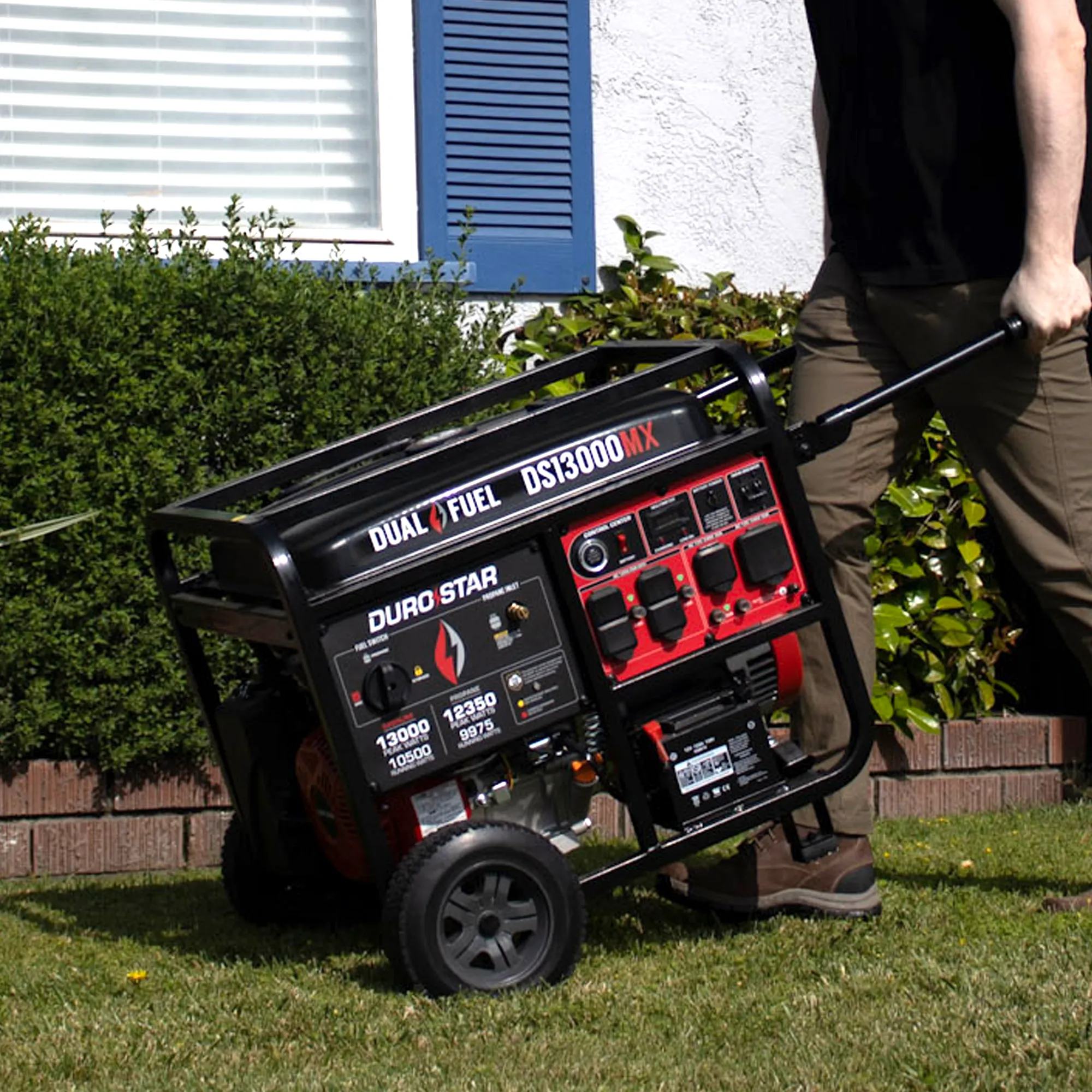 13,000 Watt Dual Fuel Portable Generator w/ CO Alert