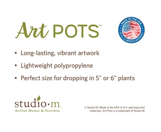 6" Art Pot / Click for Styles