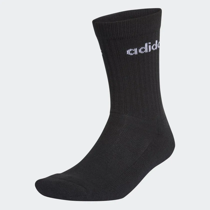 Adidas Half-Cushioned Crew Socks 3Pairs -Black/ White