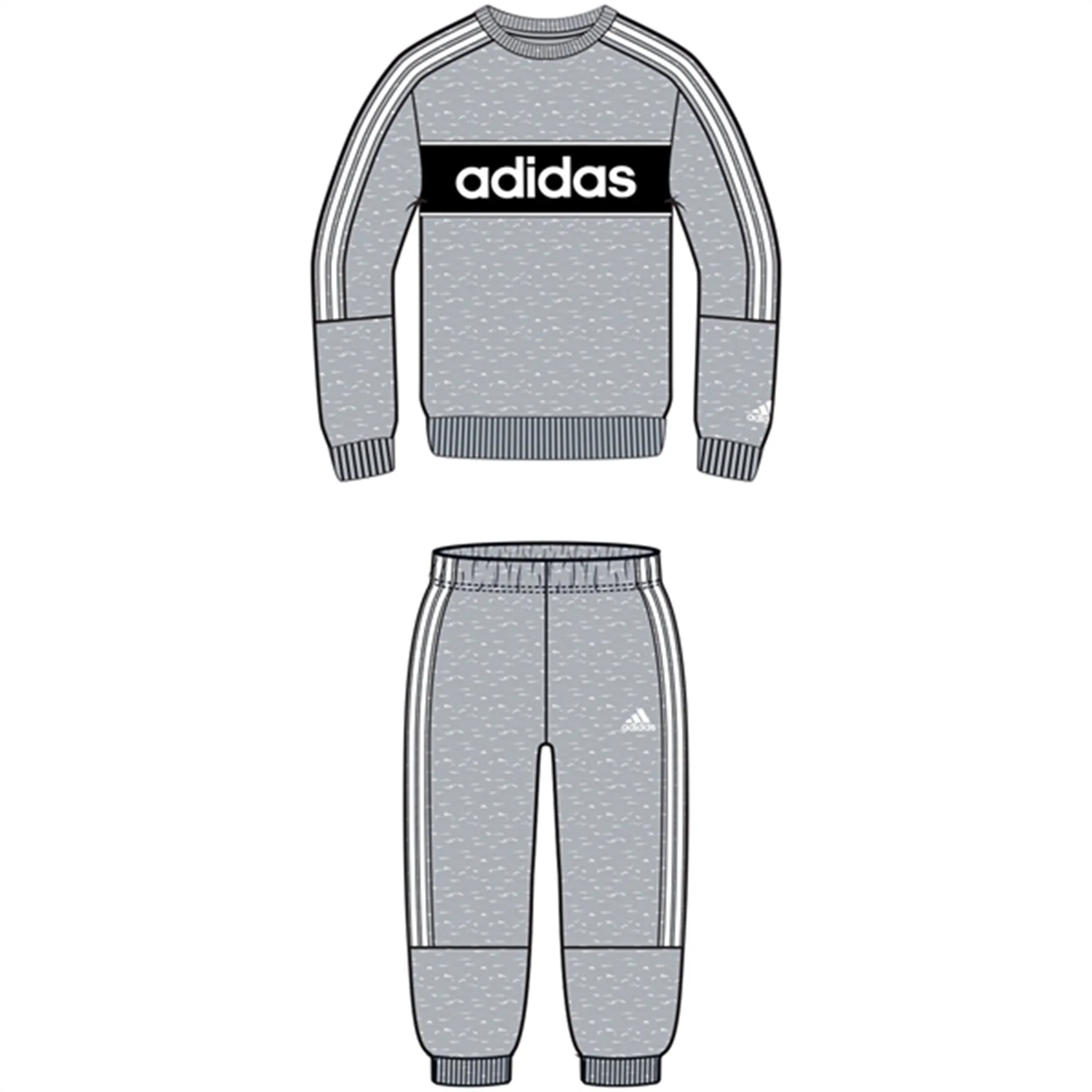 adidas Light Grey Heather Sweat Set