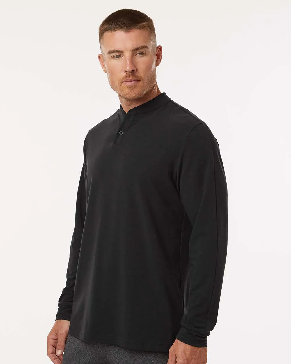 adidas - Men's Henley Long-Sleeve Tee