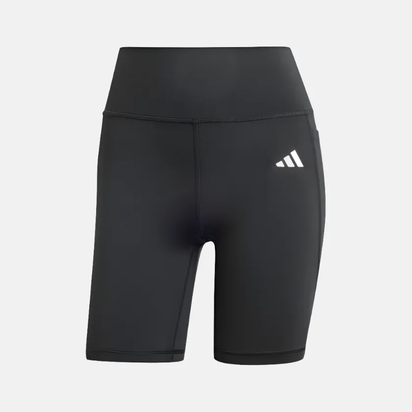 Adidas Optime Essential Stash Pocket 7 Inch Women's Training Shorts -Black