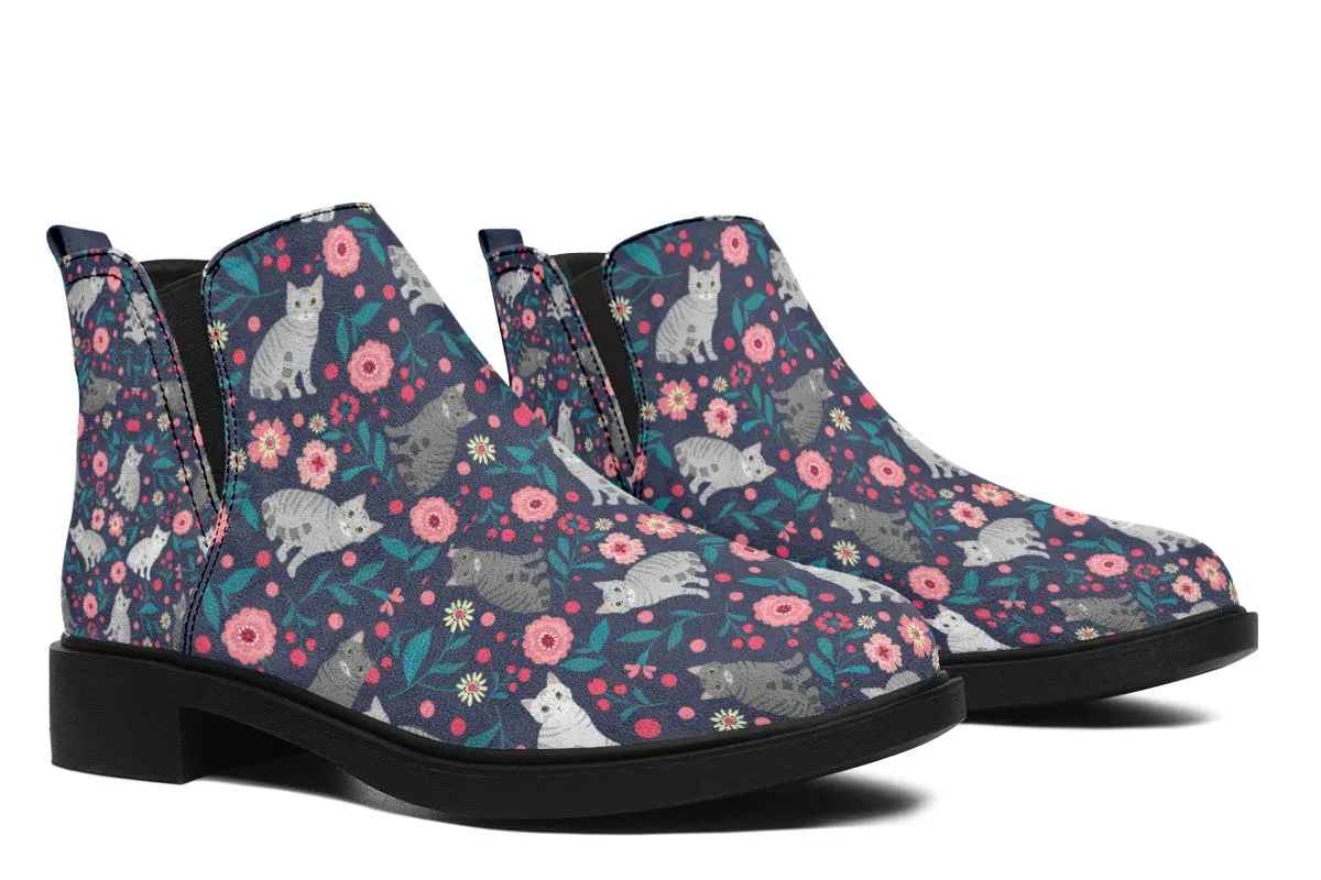 American Shorthair Cat Flower Neat Vibe Boots