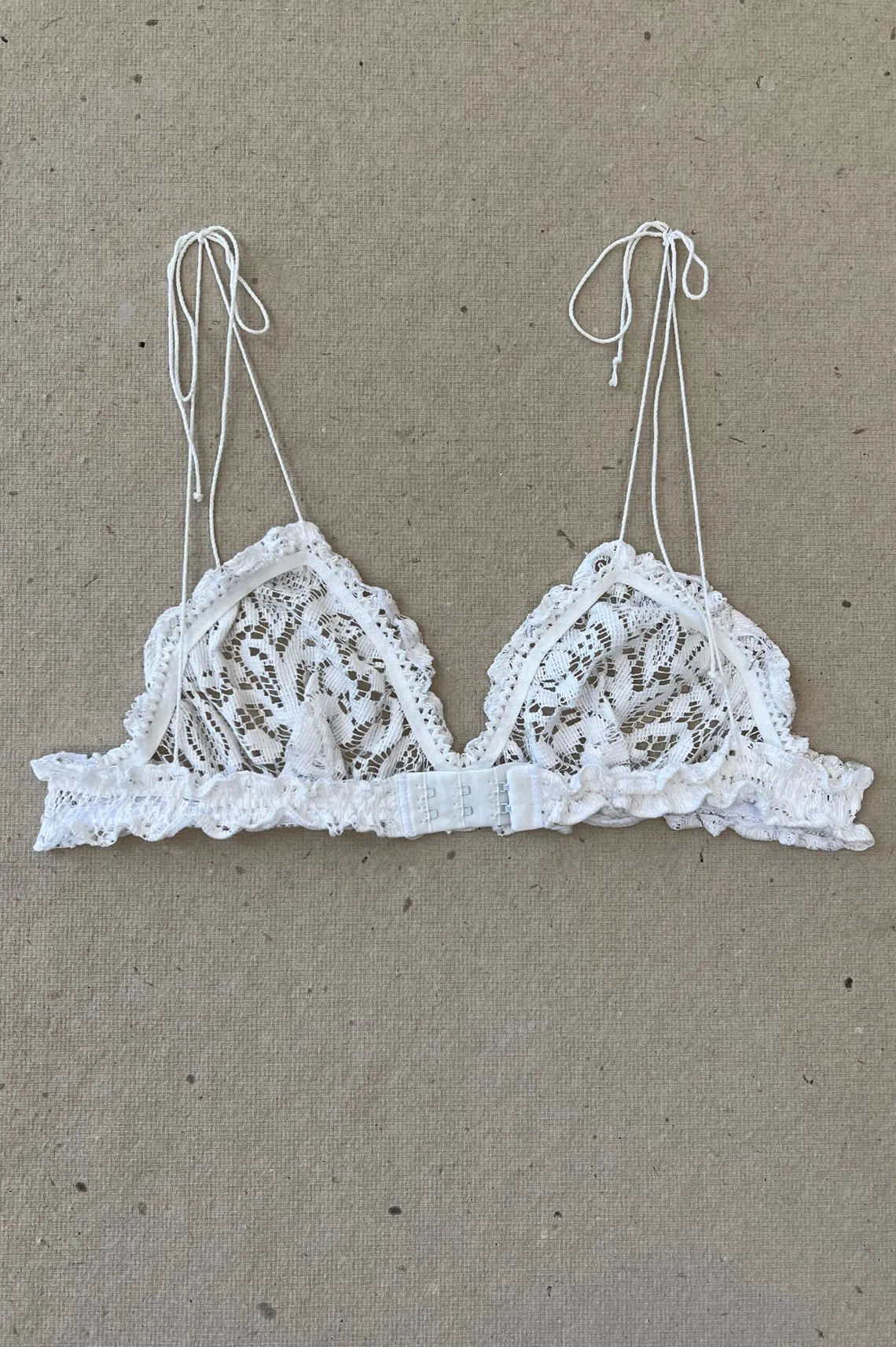 Anaphora Bralette in Upcycled Vintage Crochet Lace