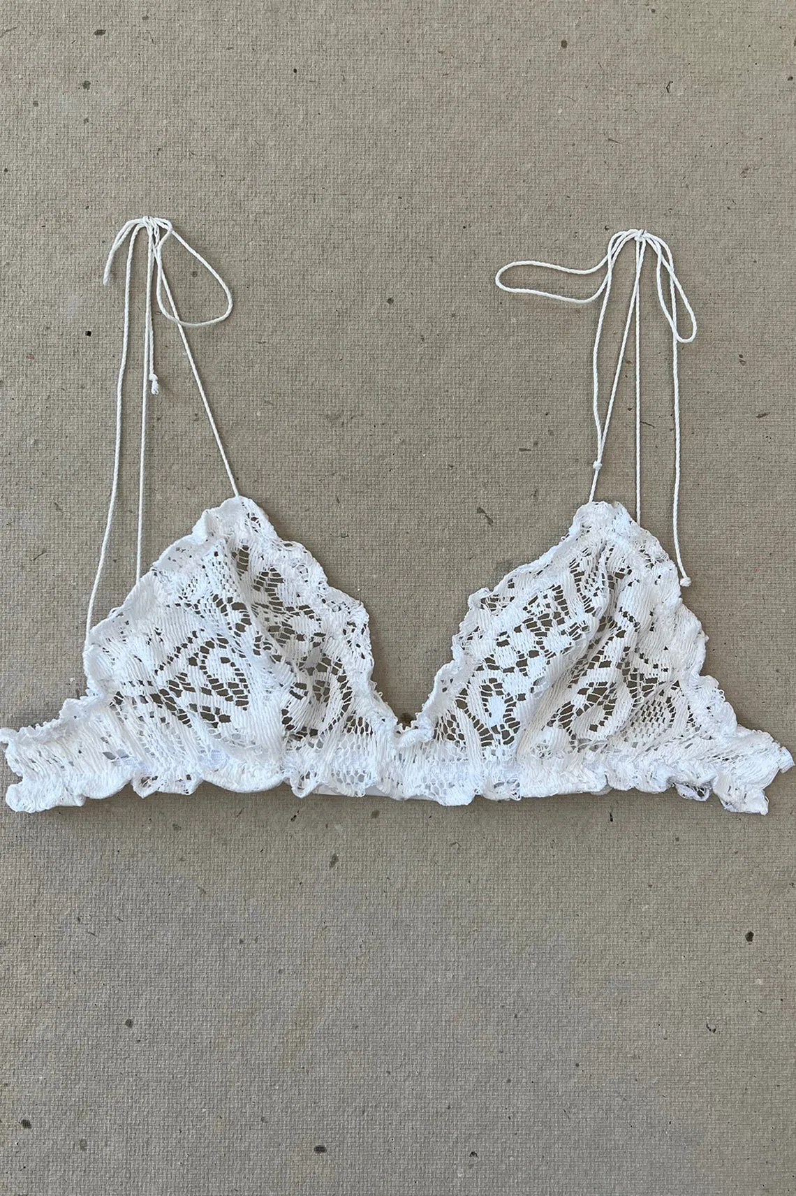 Anaphora Bralette in Upcycled Vintage Crochet Lace