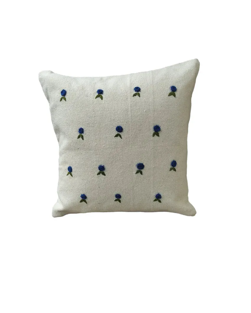 Armonia Decorative Hand Made Cotton Cushion Cover | 16 x 16 inches | Multiple Colors