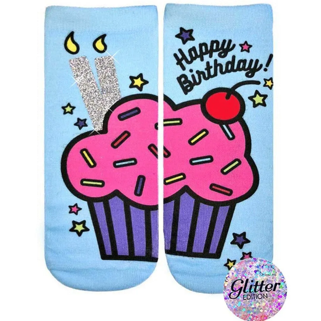 Birthday Cupcake Ankle Socks