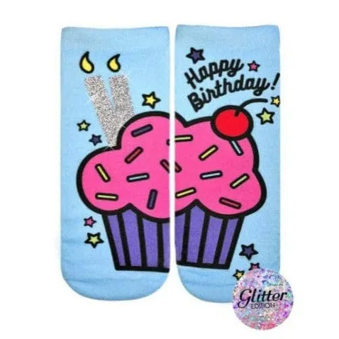 Birthday Cupcake Ankle Socks