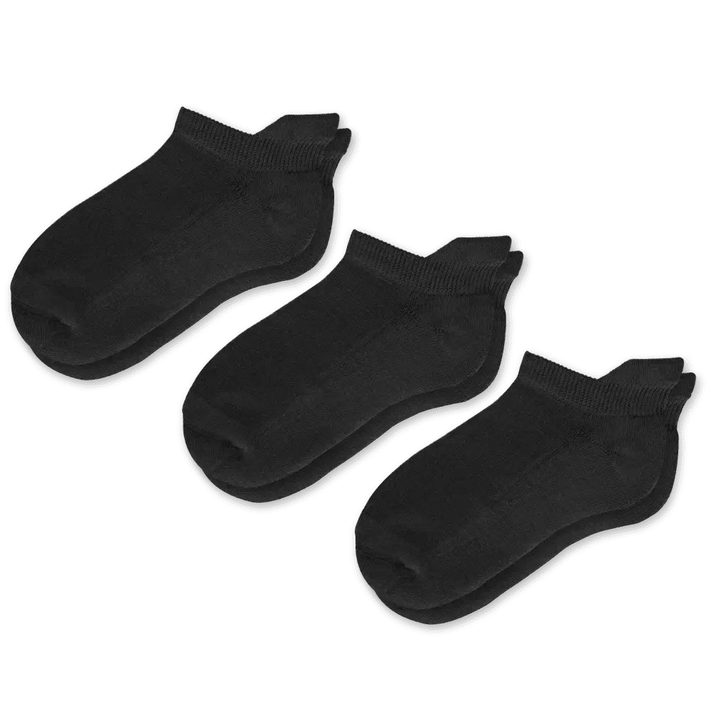 Black Ankle Diabetic Socks