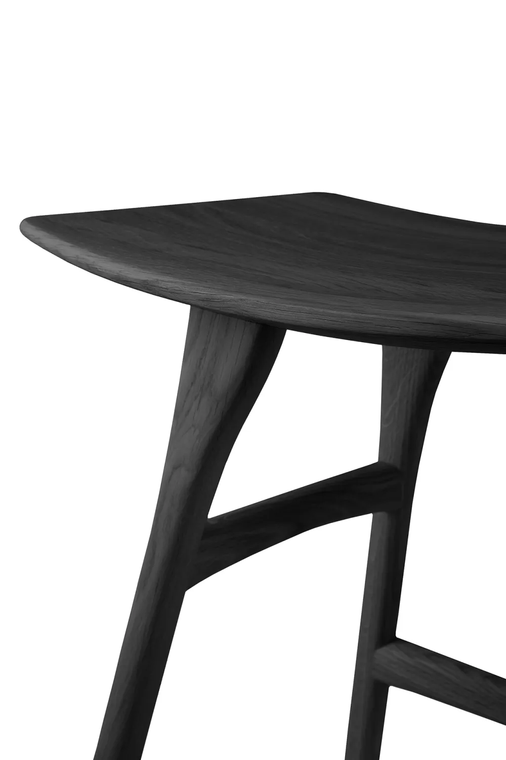 Black Oak Accent Stool | Ethnicraft Osso