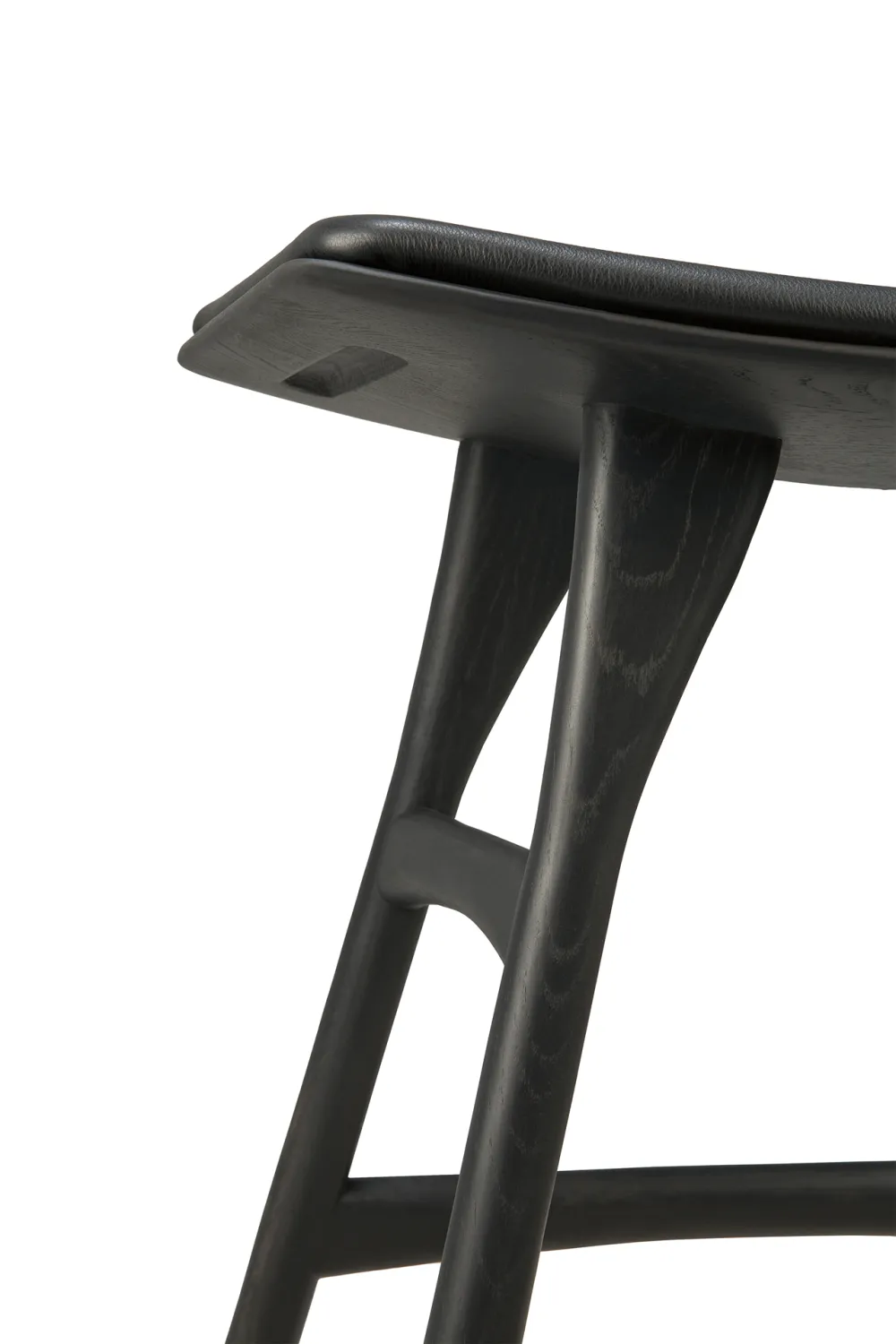 Black Oak Accent Stool | Ethnicraft Osso