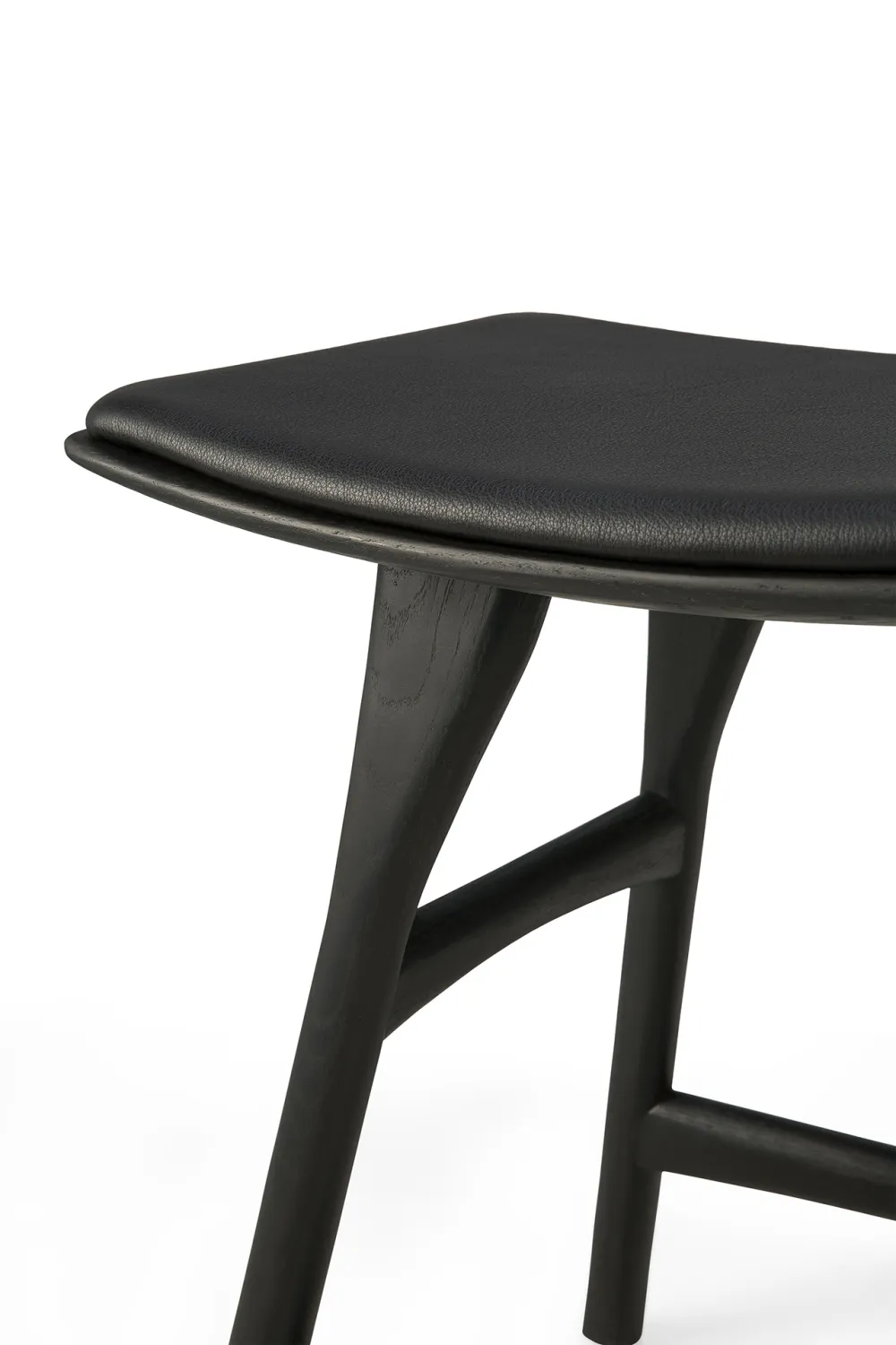 Black Oak Accent Stool | Ethnicraft Osso