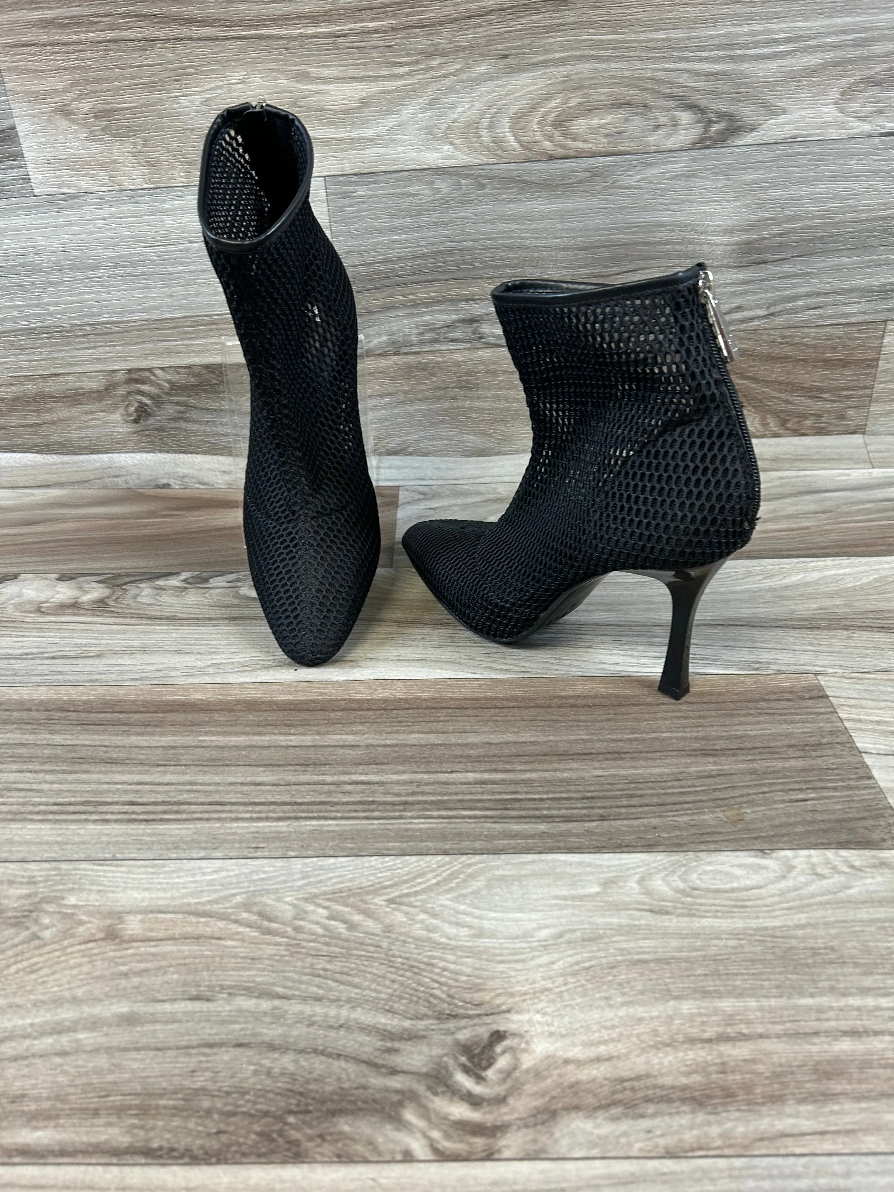 Boots Ankle Heels By Zara In Black, Size: 7.5