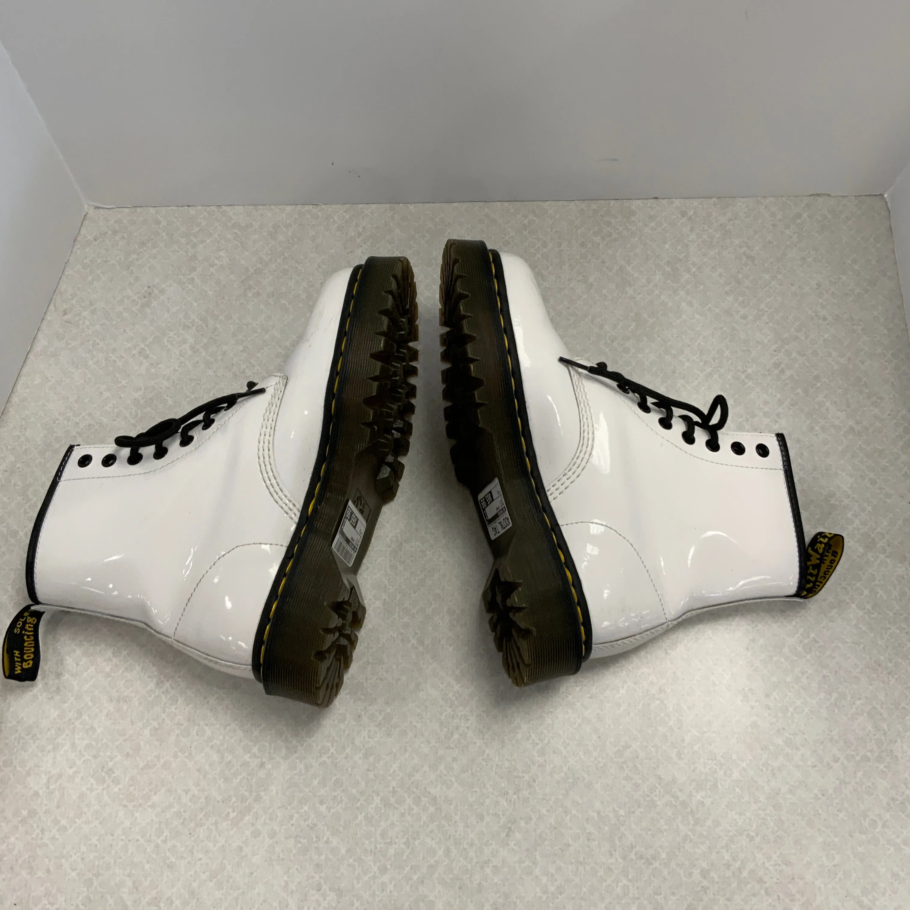 Boots Combat By Dr Martens In White, Size: 8