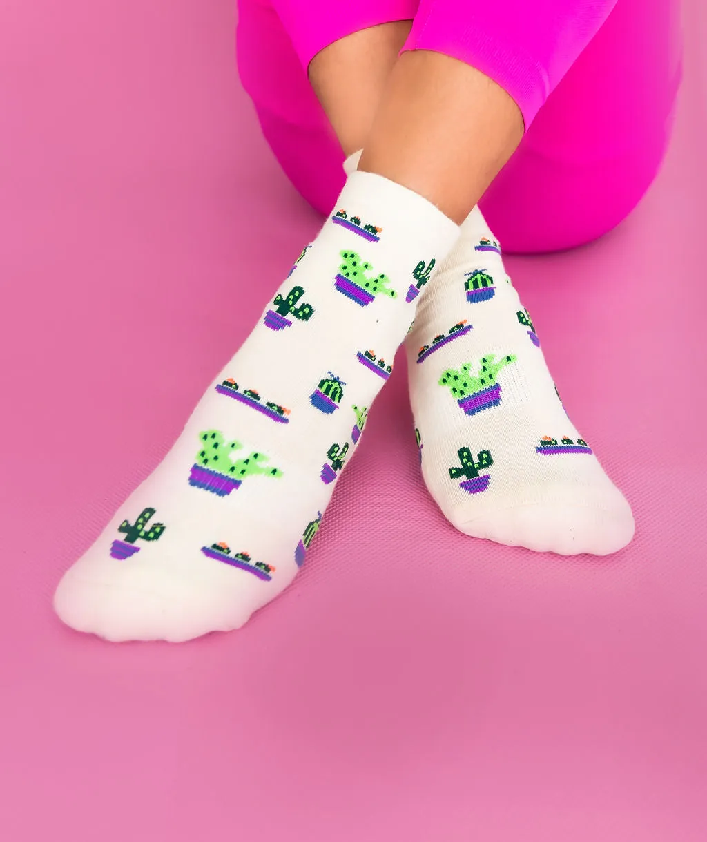 Cactus Grippy Sock