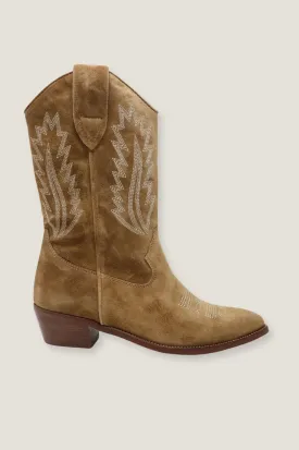 Camilla Cowboy Boots | Camel