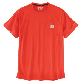 Carhartt Men's Force® Relaxed Fit Midweight Short Sleeve Pocket Tee_Cherry Tomato