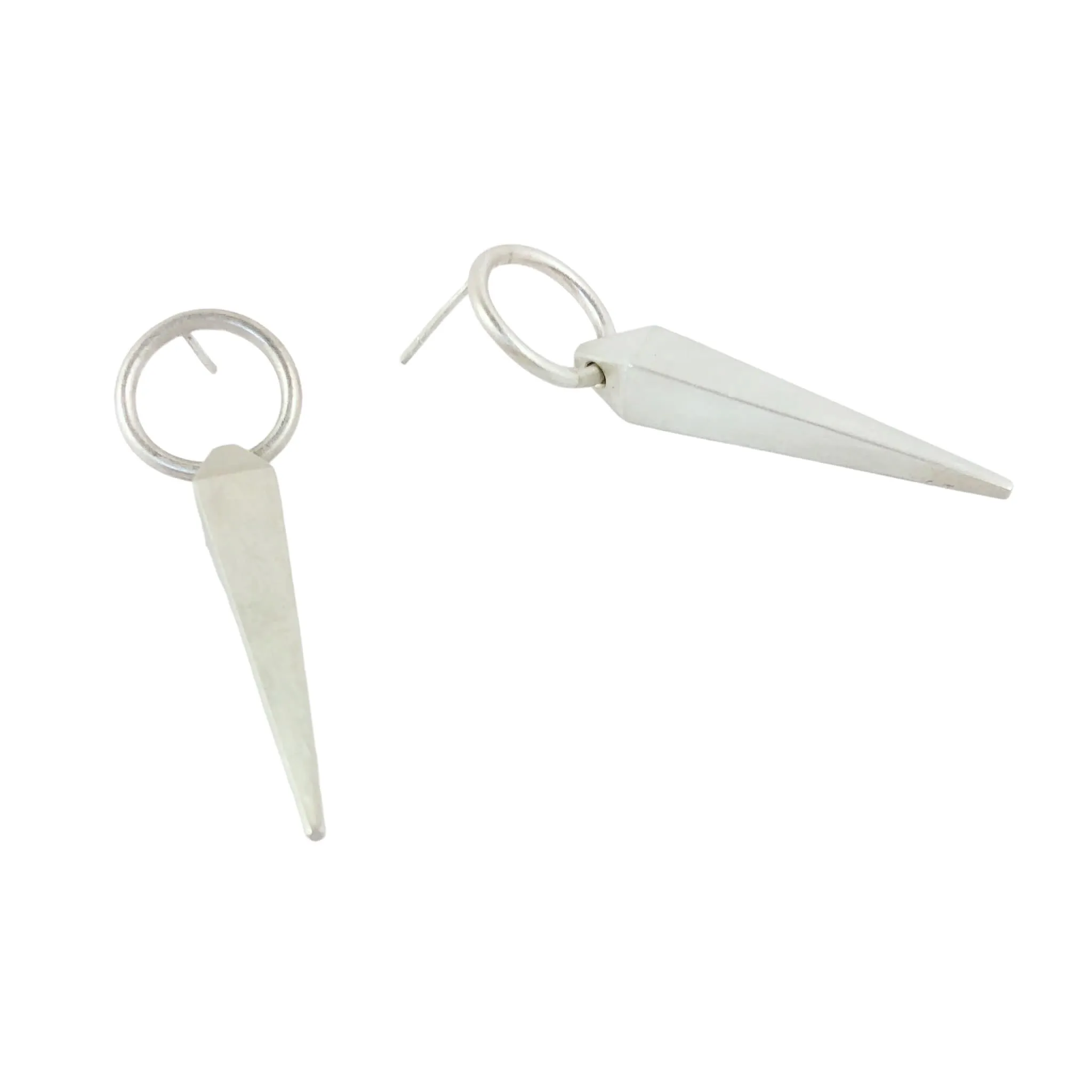 Circle Plumb Line Earrings - Emma Jane Donald