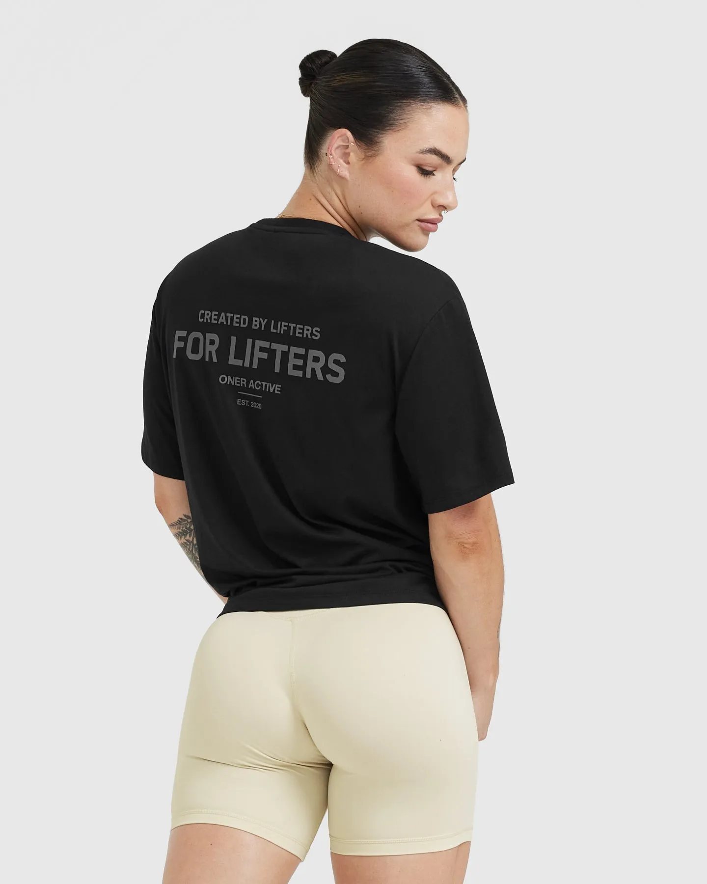 Classic Lifters Graphic Oversized Lightweight T-Shirt | Black