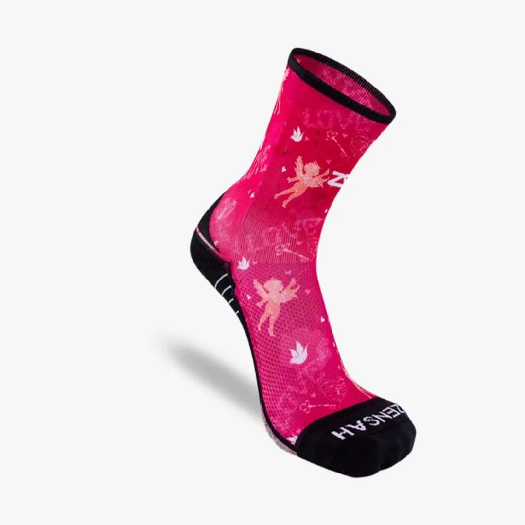 Cupid Doodle Valentine's Socks (Mini Crew)