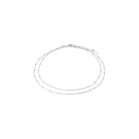 ELKA ankle chain 2-in-1 silver-plated