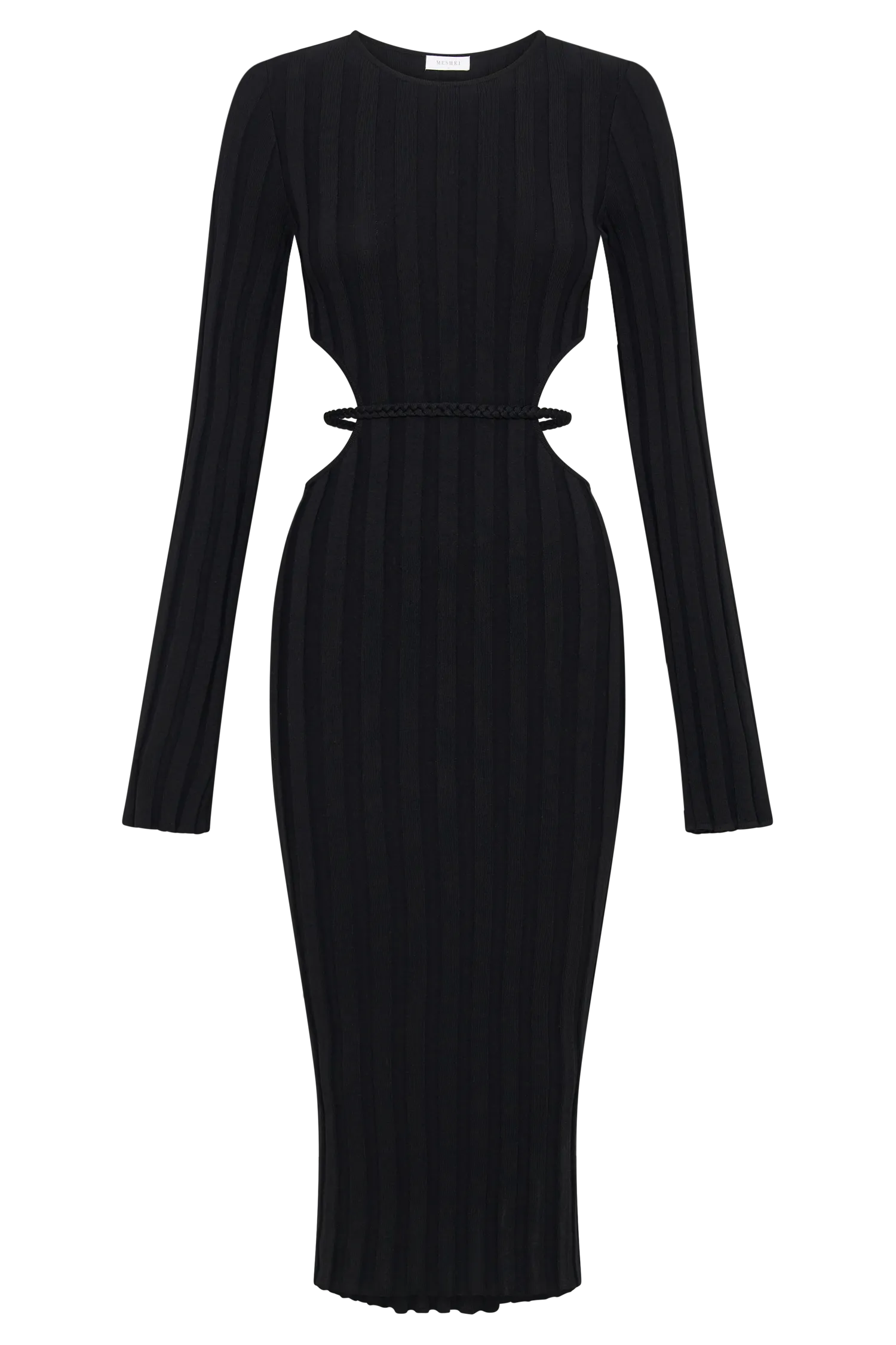 Elodie Knit Midi Dress - Black