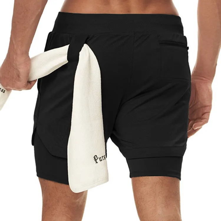 ESSENTIAL QUICKDRY POCKET 2 IN 1 7'' INSEAM RUNNING SHORTS