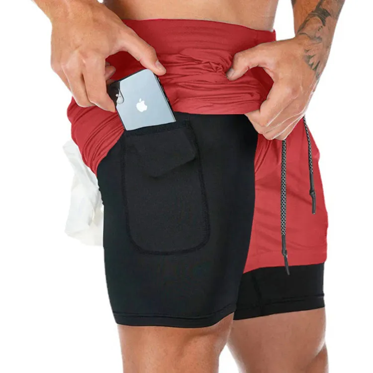 ESSENTIAL QUICKDRY POCKET 2 IN 1 7'' INSEAM RUNNING SHORTS