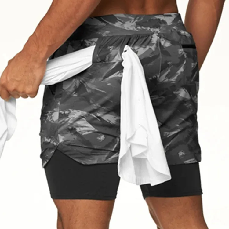 ESSENTIAL QUICKDRY POCKET 2 IN 1 7'' INSEAM RUNNING SHORTS