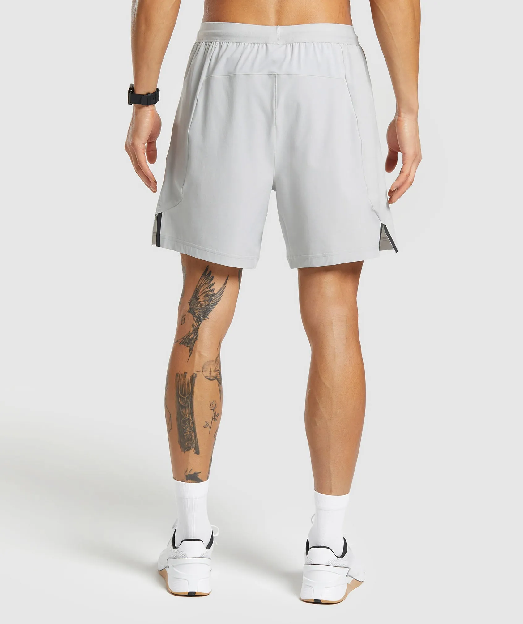 Gymshark Apex 7" Hybrid Shorts - Light Grey