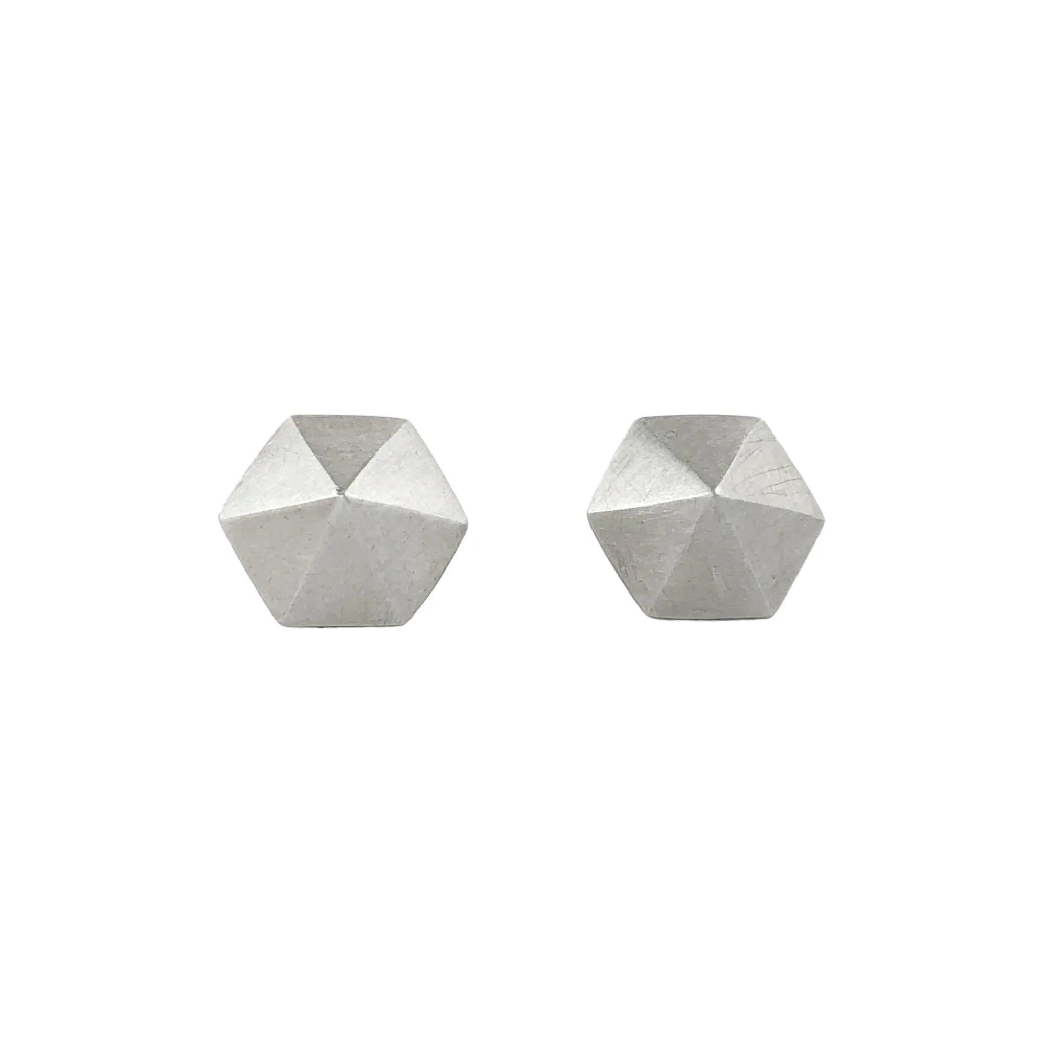 Hexagon Stud  Large Earrings - Emma Jane Donald