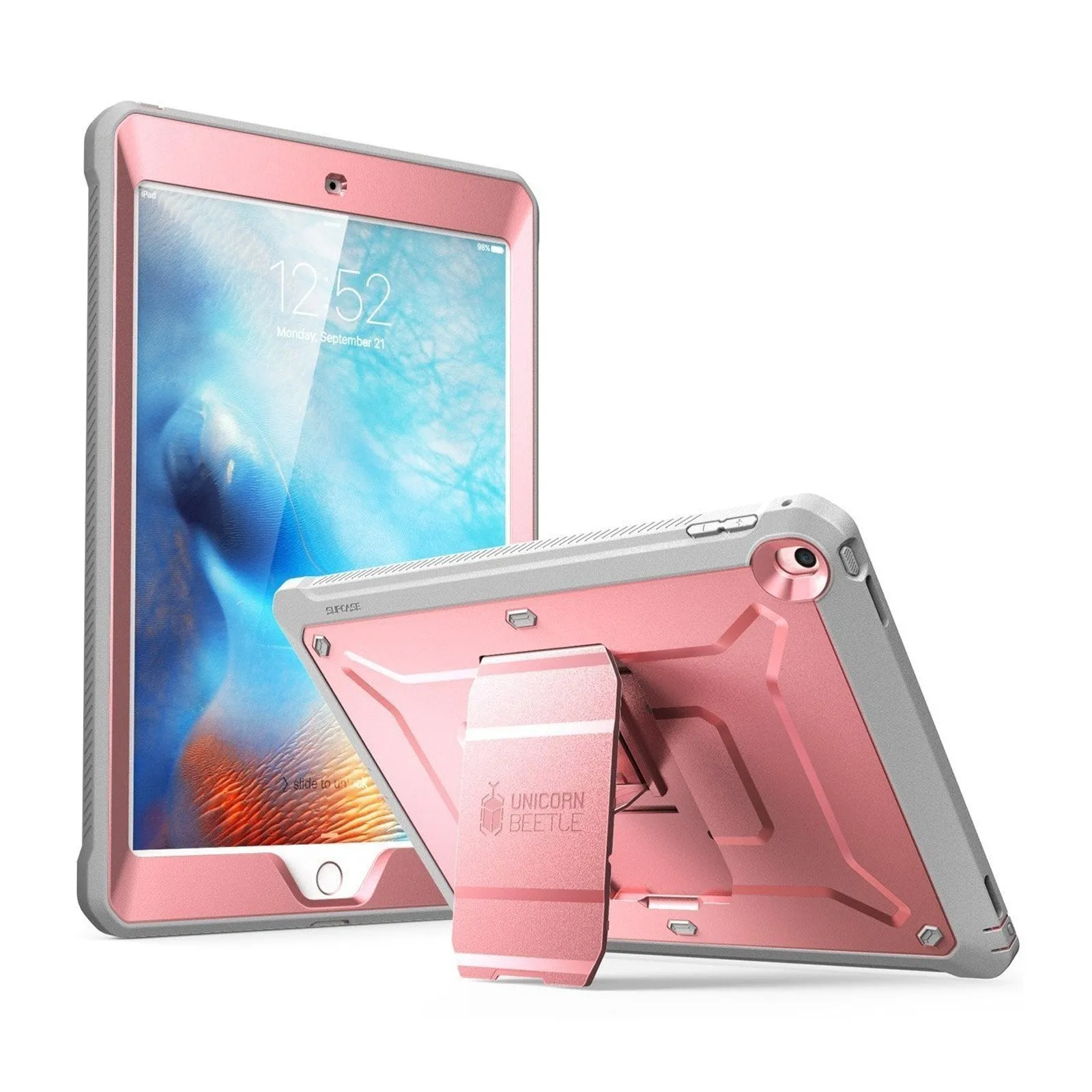 iPad 9.7 inch Unicorn Beetle Pro Full-Body Case-Rose Gold