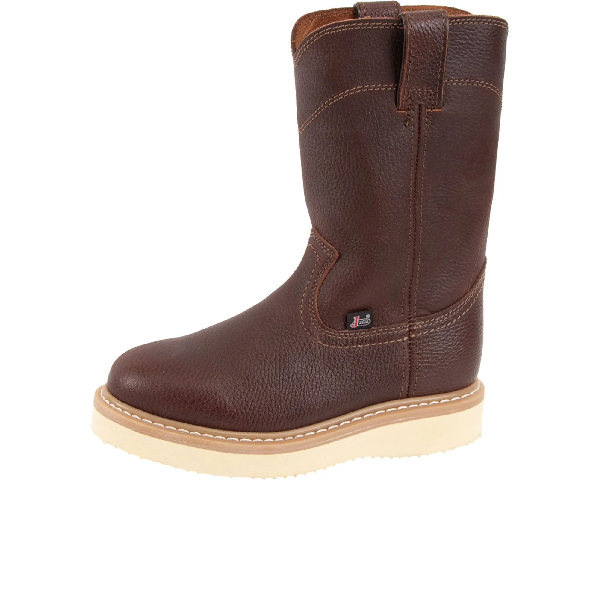 Justin Axe 10 Inch Wedge Soft Toe Light Brown