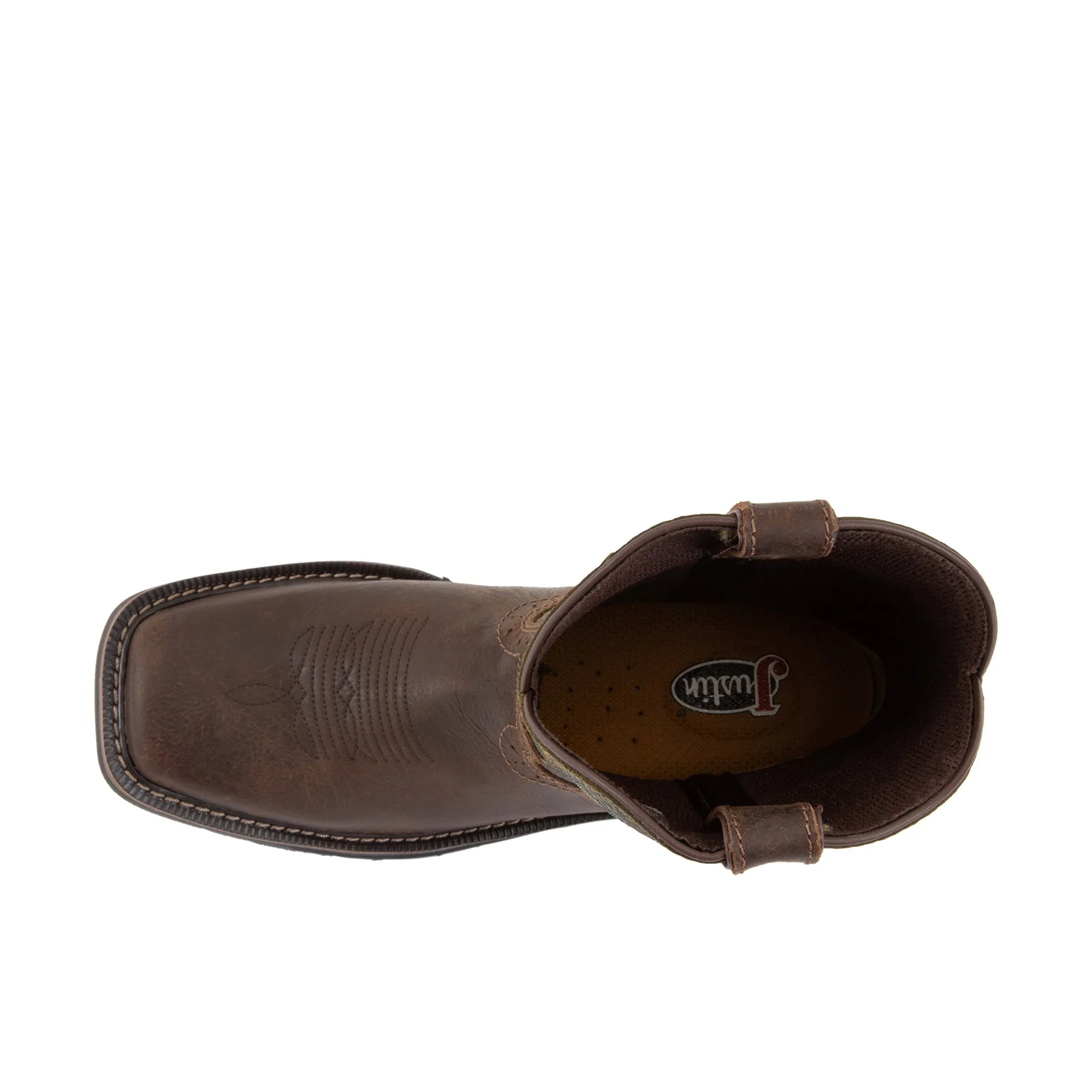 Justin Driller 11 Inch Soft Toe Cedar Brown