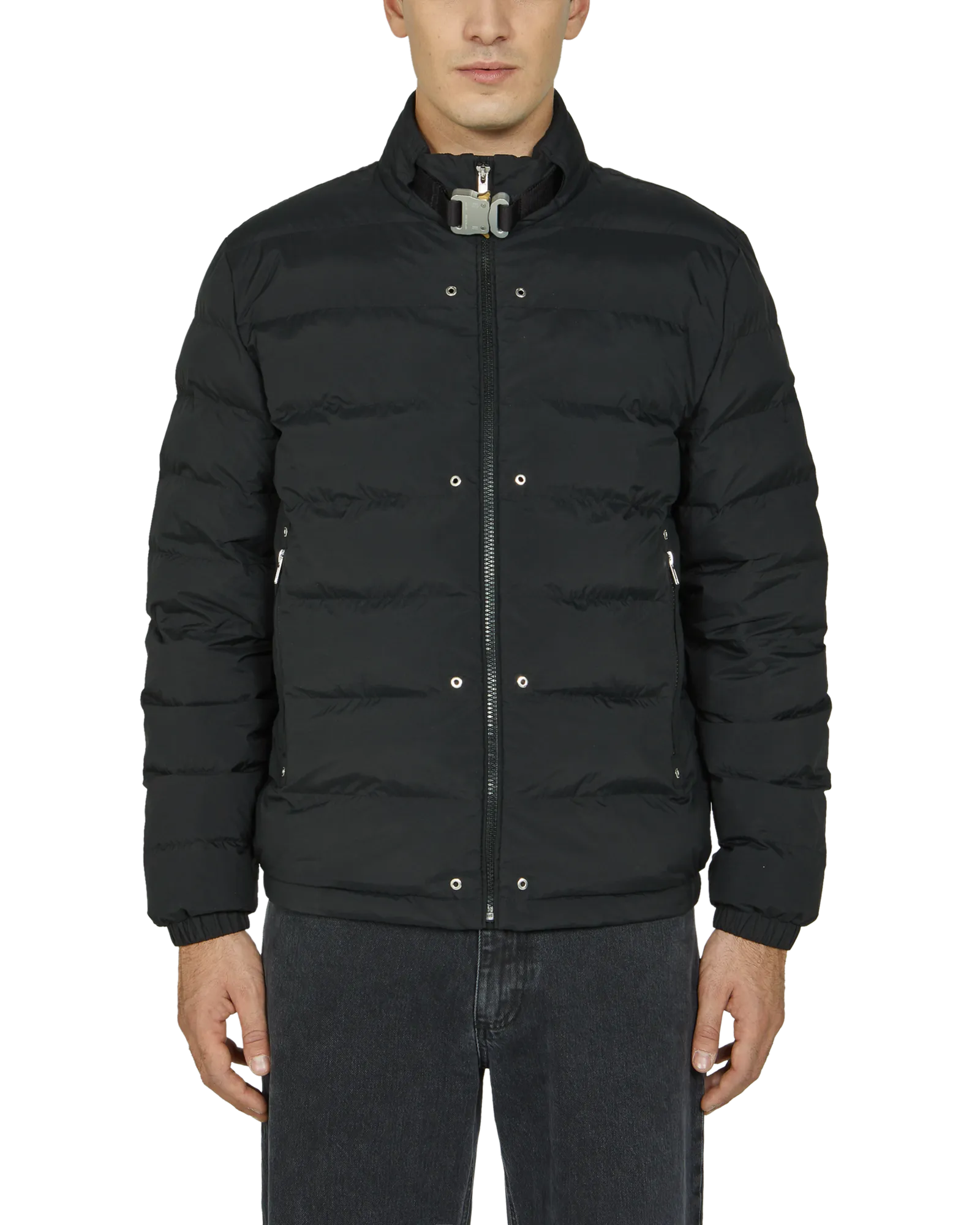 LIGHTWEIGHT BUCKLE PUFFER JACKET