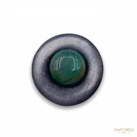 Metal Button with Central Sphere Detail B141 - Gafforelli Srl