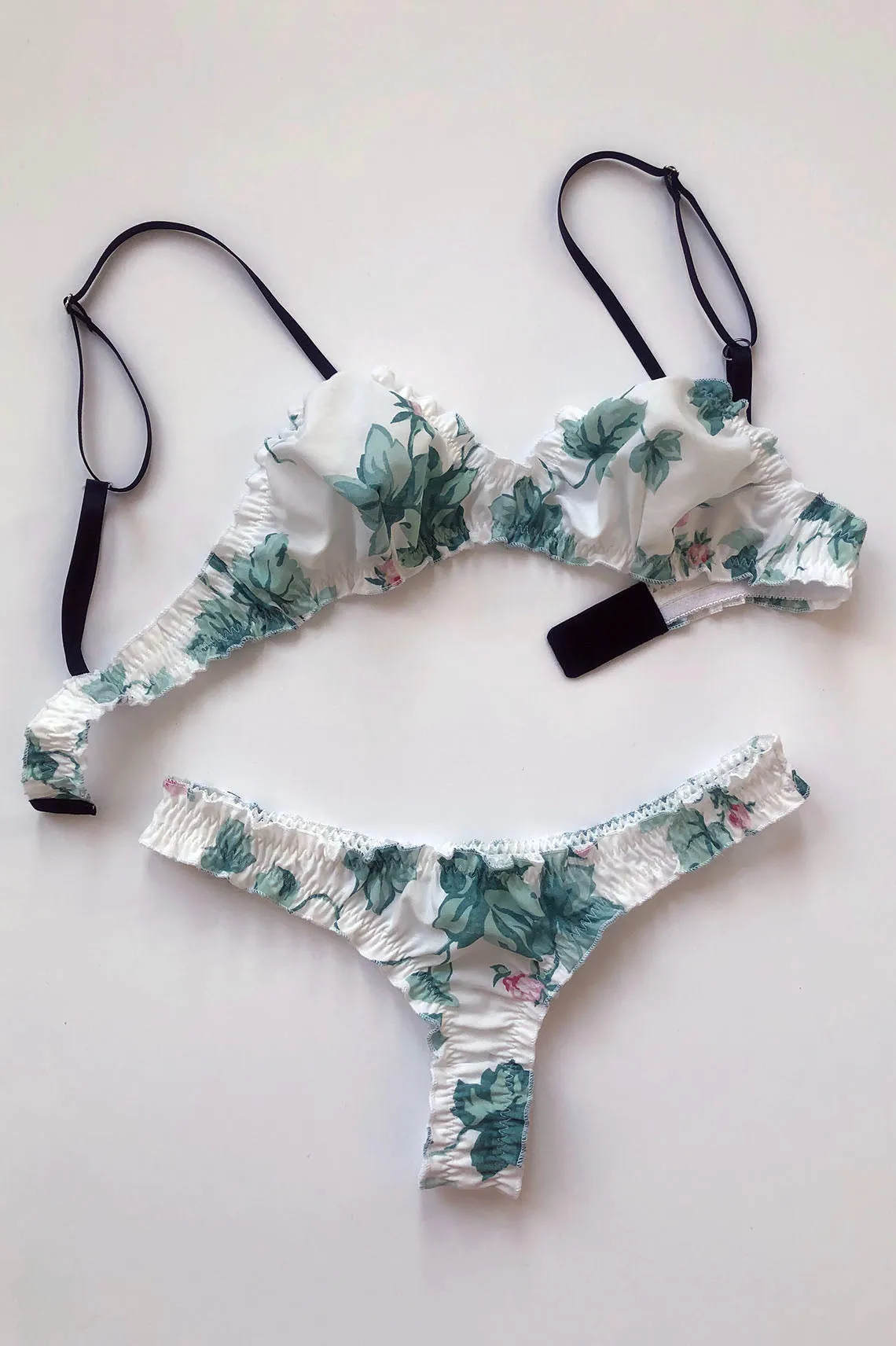 Mystery Print Oleander Thong Set