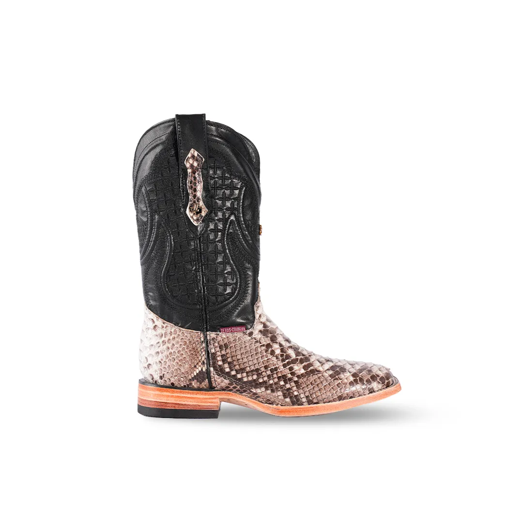 Texas Country Exotic Boot Python Natural PN30-1