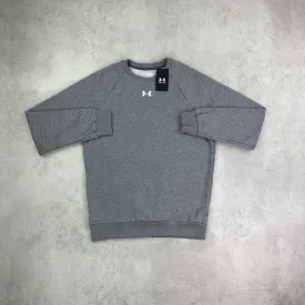 Under Armour Rival Fleece Crew Jumper Grey